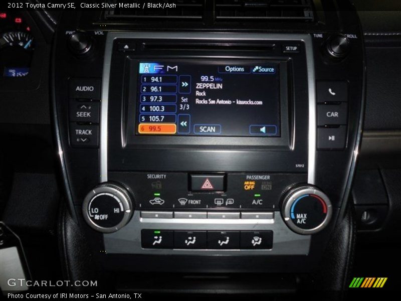 Classic Silver Metallic / Black/Ash 2012 Toyota Camry SE