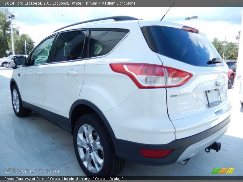 White Platinum / Medium Light Stone 2014 Ford Escape SE 2.0L EcoBoost