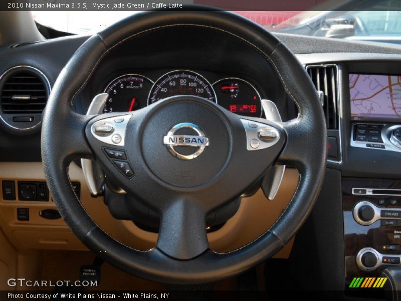 Mystic Jade Green / Caffe Latte 2010 Nissan Maxima 3.5 S