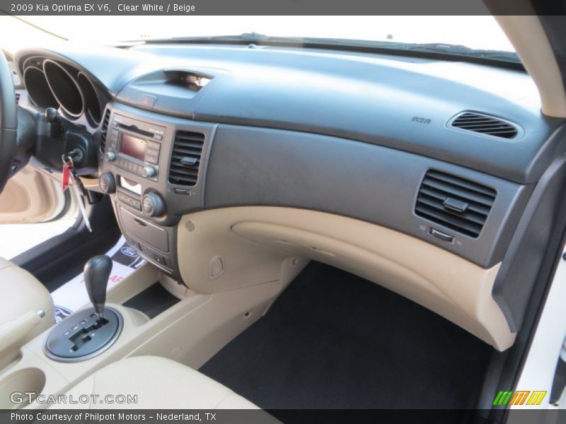 Clear White / Beige 2009 Kia Optima EX V6