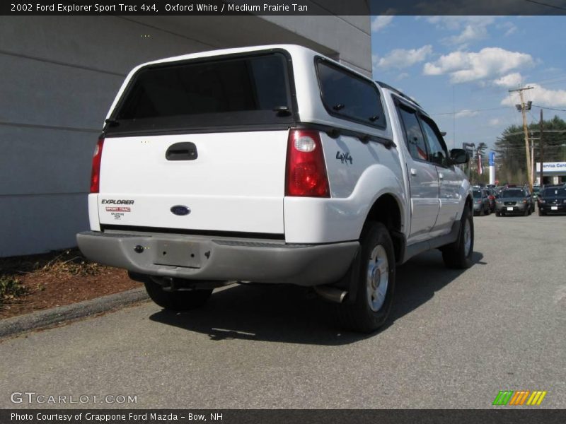 Oxford White / Medium Prairie Tan 2002 Ford Explorer Sport Trac 4x4