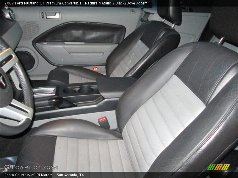 Redfire Metallic / Black/Dove Accent 2007 Ford Mustang GT Premium Convertible