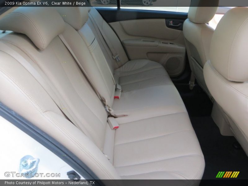 Clear White / Beige 2009 Kia Optima EX V6