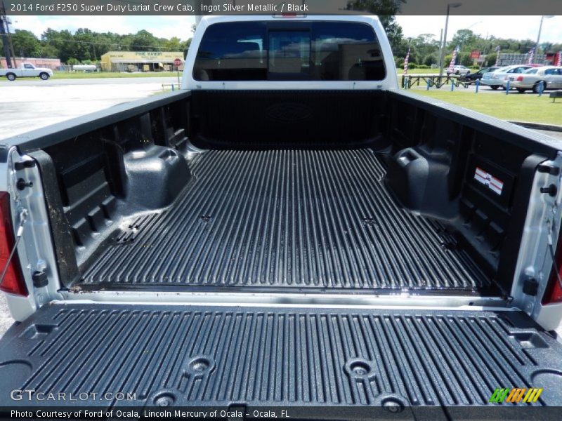 Ingot Silver Metallic / Black 2014 Ford F250 Super Duty Lariat Crew Cab