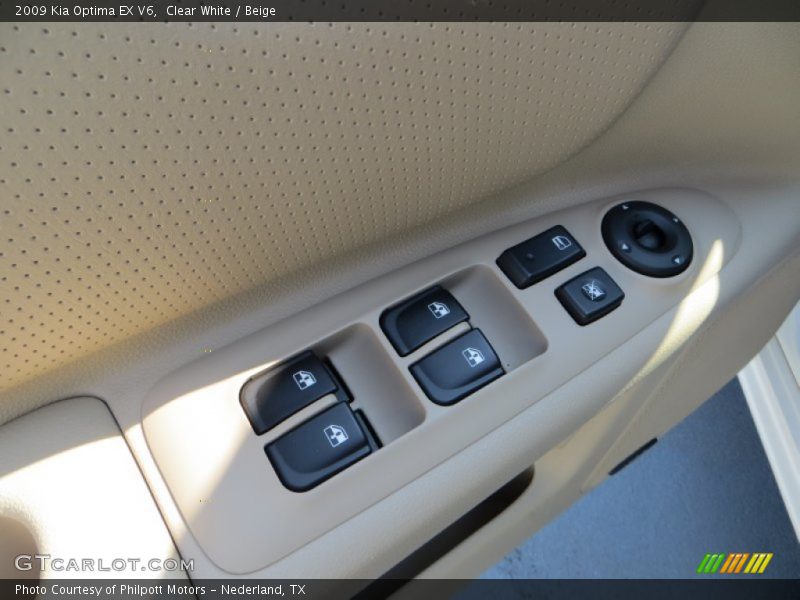 Clear White / Beige 2009 Kia Optima EX V6