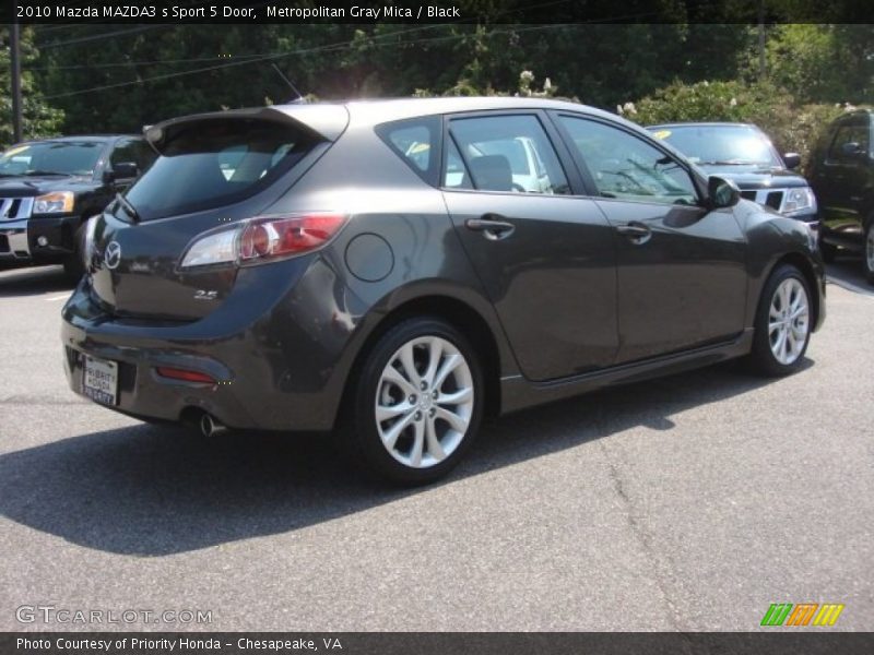 Metropolitan Gray Mica / Black 2010 Mazda MAZDA3 s Sport 5 Door