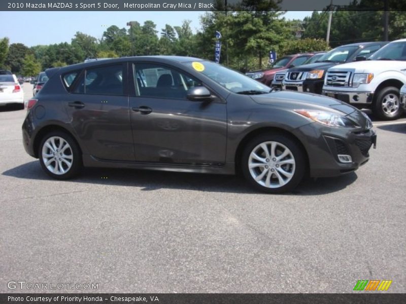 Metropolitan Gray Mica / Black 2010 Mazda MAZDA3 s Sport 5 Door