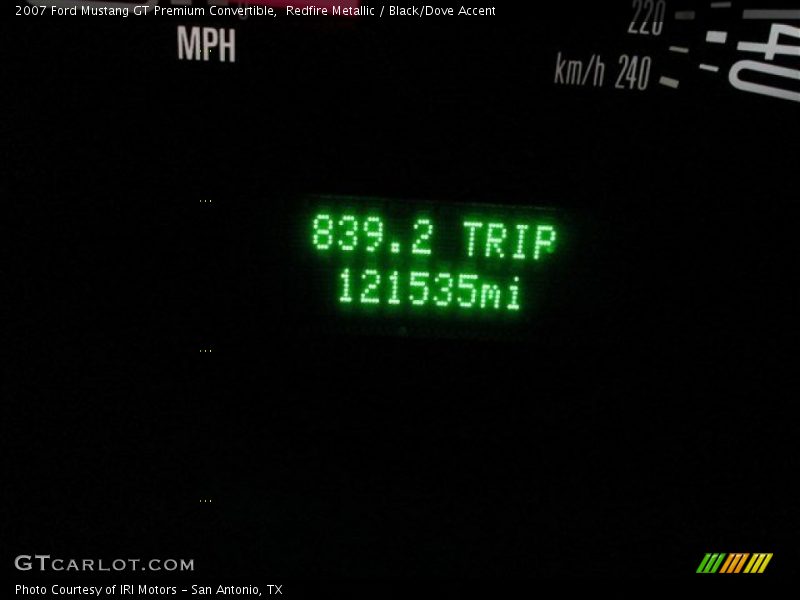 Redfire Metallic / Black/Dove Accent 2007 Ford Mustang GT Premium Convertible