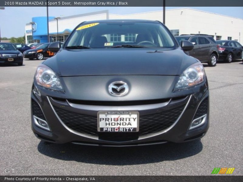 Metropolitan Gray Mica / Black 2010 Mazda MAZDA3 s Sport 5 Door