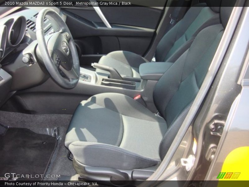 Metropolitan Gray Mica / Black 2010 Mazda MAZDA3 s Sport 5 Door