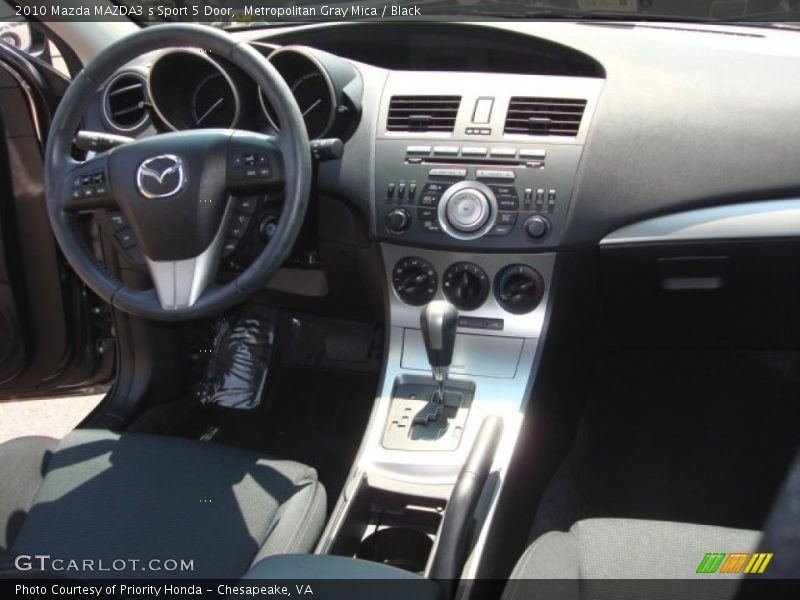 Metropolitan Gray Mica / Black 2010 Mazda MAZDA3 s Sport 5 Door