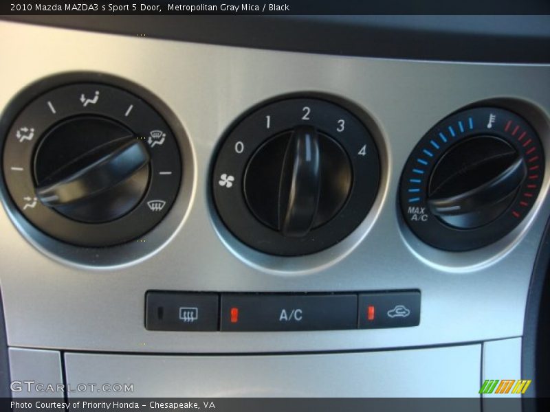 Metropolitan Gray Mica / Black 2010 Mazda MAZDA3 s Sport 5 Door