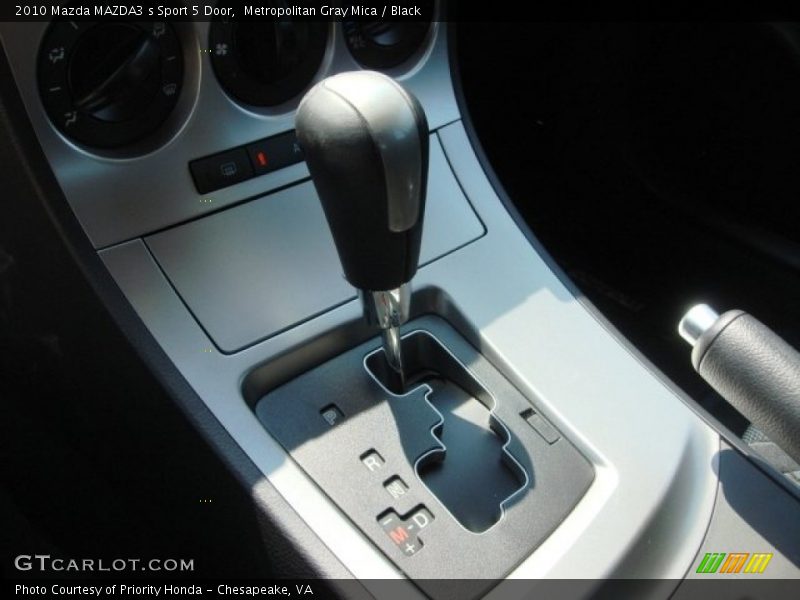 Metropolitan Gray Mica / Black 2010 Mazda MAZDA3 s Sport 5 Door