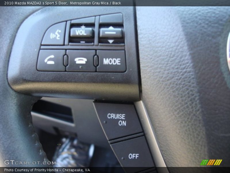 Metropolitan Gray Mica / Black 2010 Mazda MAZDA3 s Sport 5 Door