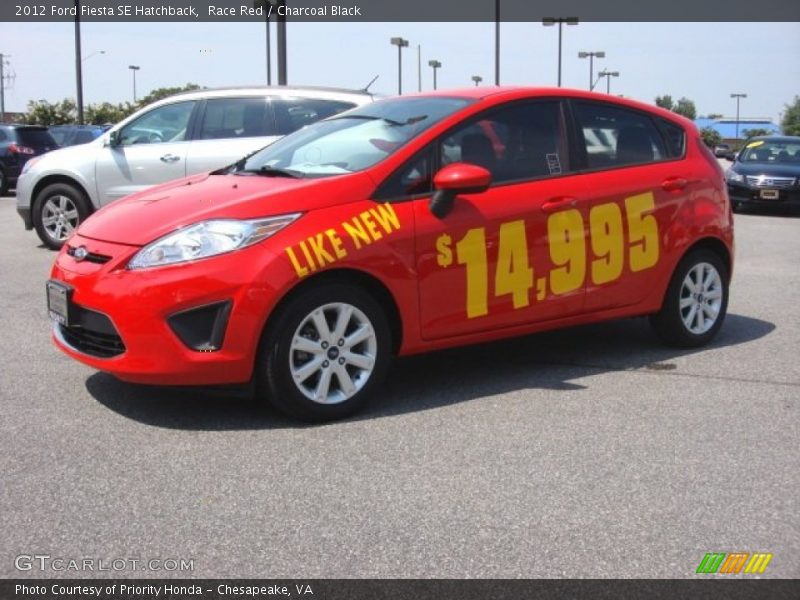 Race Red / Charcoal Black 2012 Ford Fiesta SE Hatchback
