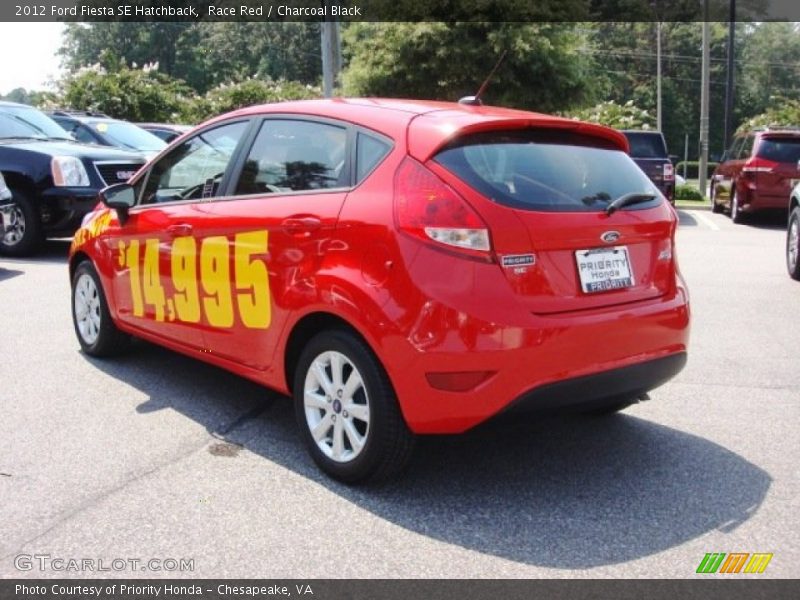 Race Red / Charcoal Black 2012 Ford Fiesta SE Hatchback