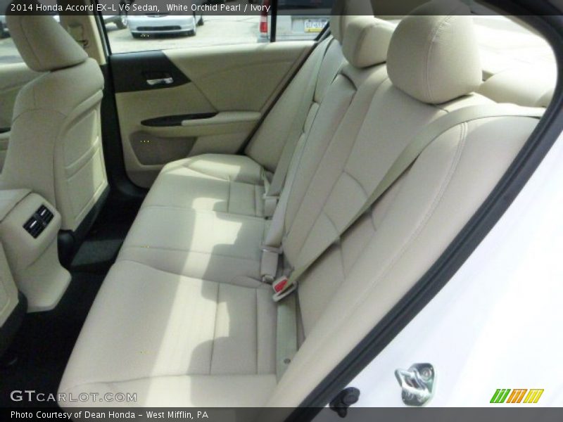 Rear Seat of 2014 Accord EX-L V6 Sedan