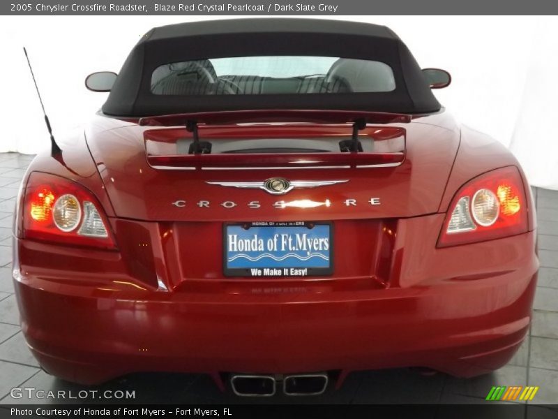 Blaze Red Crystal Pearlcoat / Dark Slate Grey 2005 Chrysler Crossfire Roadster