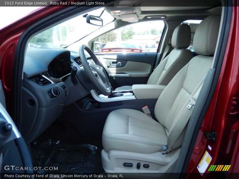 Ruby Red / Medium Light Stone 2013 Ford Edge Limited