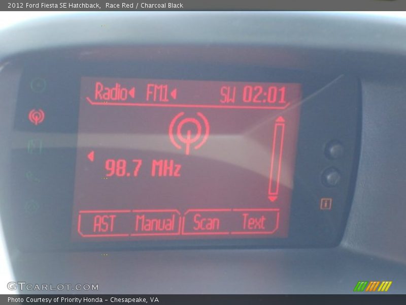 Race Red / Charcoal Black 2012 Ford Fiesta SE Hatchback