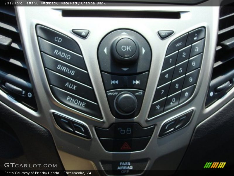 Race Red / Charcoal Black 2012 Ford Fiesta SE Hatchback
