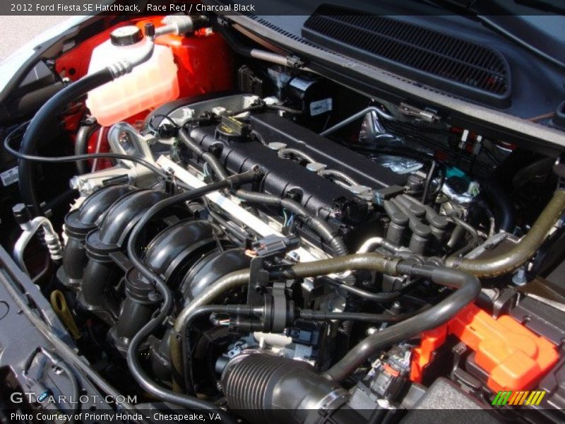 Race Red / Charcoal Black 2012 Ford Fiesta SE Hatchback