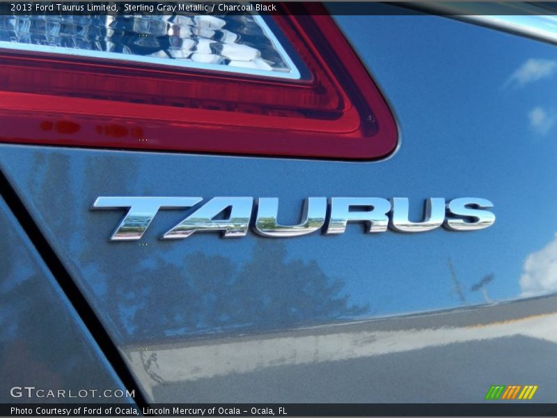 Sterling Gray Metallic / Charcoal Black 2013 Ford Taurus Limited
