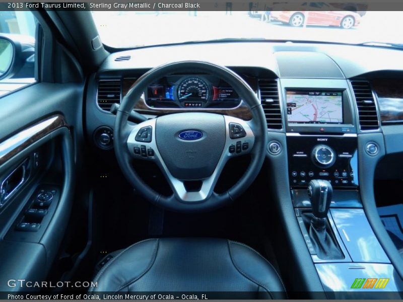Sterling Gray Metallic / Charcoal Black 2013 Ford Taurus Limited
