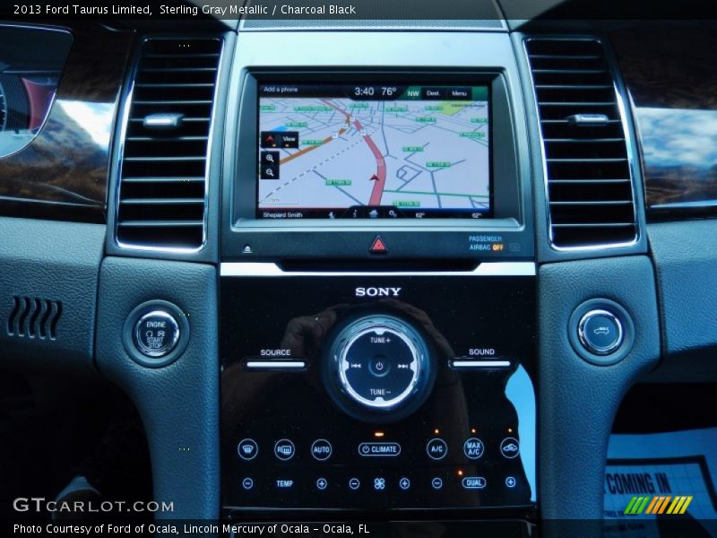 Sterling Gray Metallic / Charcoal Black 2013 Ford Taurus Limited