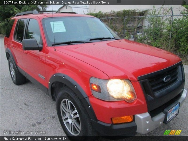 Orange Frost Metallic / Black/Stone 2007 Ford Explorer XLT Ironman Edition