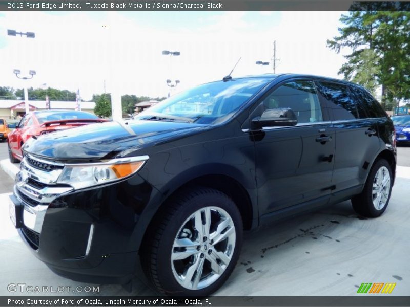 Tuxedo Black Metallic / Sienna/Charcoal Black 2013 Ford Edge Limited