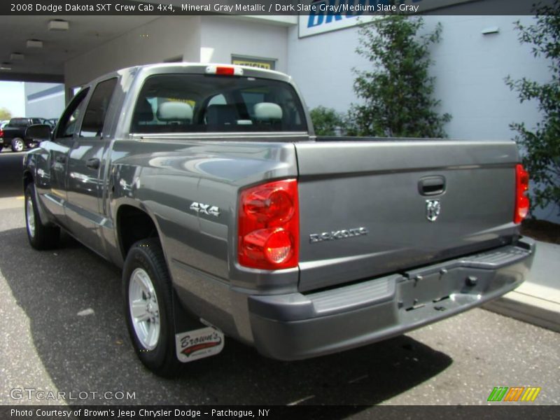 Mineral Gray Metallic / Dark Slate Gray/Medium Slate Gray 2008 Dodge Dakota SXT Crew Cab 4x4