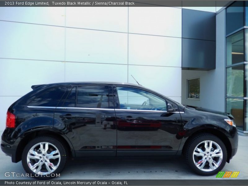 Tuxedo Black Metallic / Sienna/Charcoal Black 2013 Ford Edge Limited