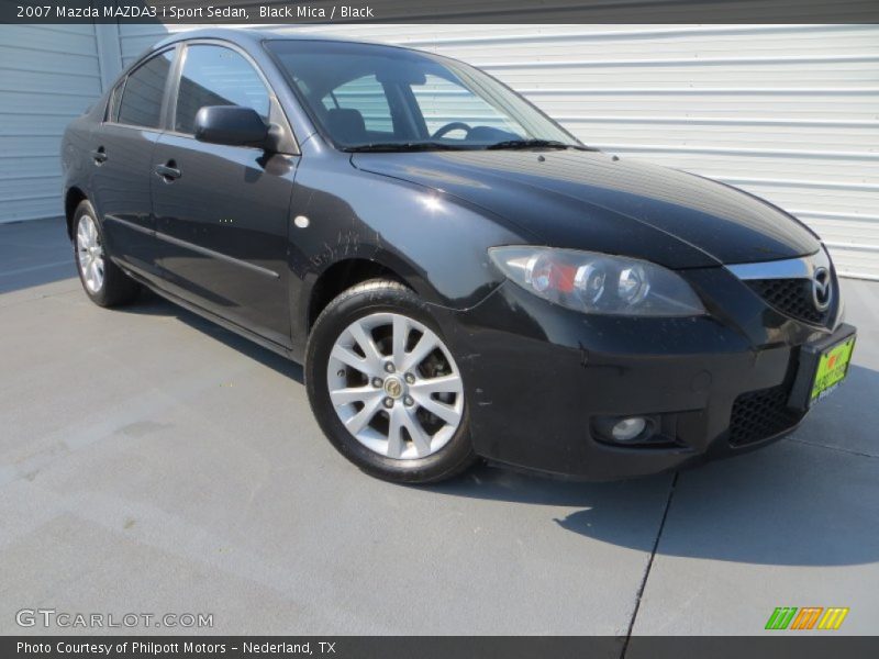 Black Mica / Black 2007 Mazda MAZDA3 i Sport Sedan