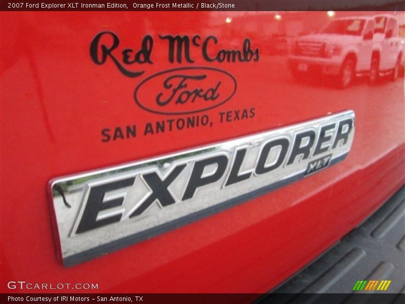 Orange Frost Metallic / Black/Stone 2007 Ford Explorer XLT Ironman Edition