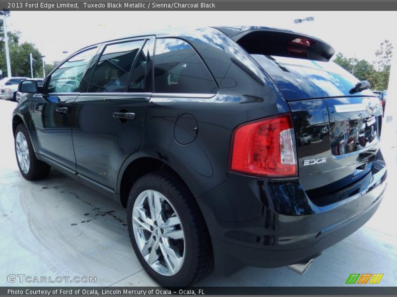 Tuxedo Black Metallic / Sienna/Charcoal Black 2013 Ford Edge Limited