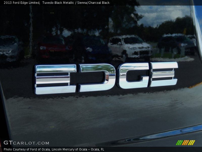 Tuxedo Black Metallic / Sienna/Charcoal Black 2013 Ford Edge Limited