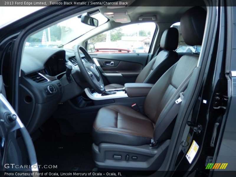 Tuxedo Black Metallic / Sienna/Charcoal Black 2013 Ford Edge Limited