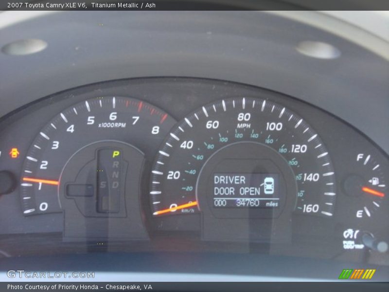 Titanium Metallic / Ash 2007 Toyota Camry XLE V6