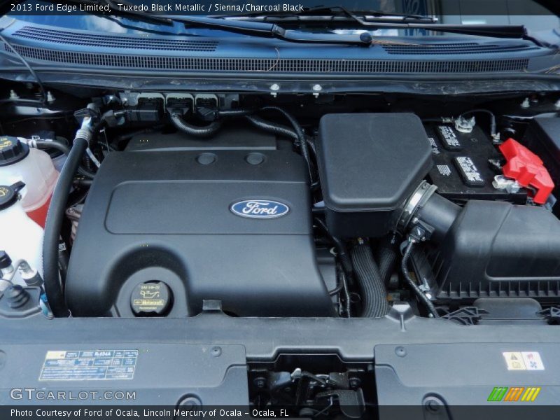 Tuxedo Black Metallic / Sienna/Charcoal Black 2013 Ford Edge Limited