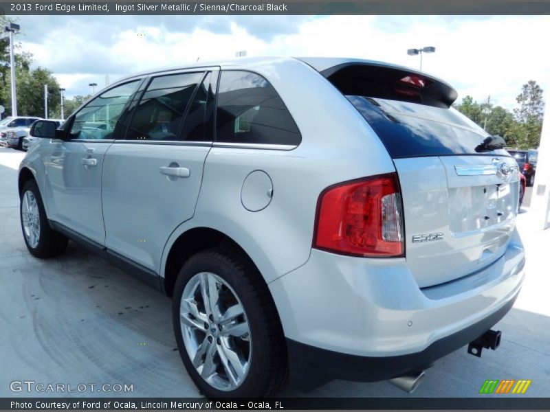 Ingot Silver Metallic / Sienna/Charcoal Black 2013 Ford Edge Limited