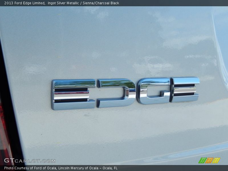 Ingot Silver Metallic / Sienna/Charcoal Black 2013 Ford Edge Limited