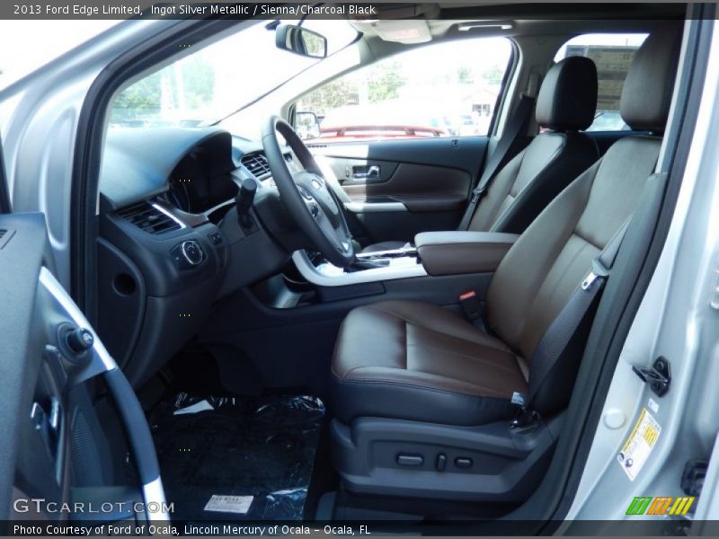 Ingot Silver Metallic / Sienna/Charcoal Black 2013 Ford Edge Limited