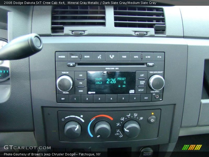 Mineral Gray Metallic / Dark Slate Gray/Medium Slate Gray 2008 Dodge Dakota SXT Crew Cab 4x4