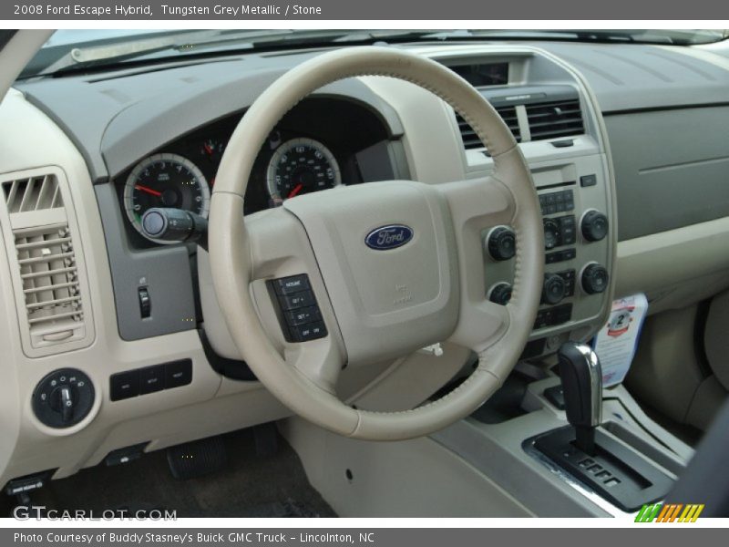 Tungsten Grey Metallic / Stone 2008 Ford Escape Hybrid