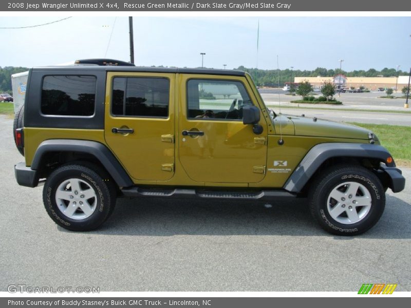 Rescue Green Metallic / Dark Slate Gray/Med Slate Gray 2008 Jeep Wrangler Unlimited X 4x4