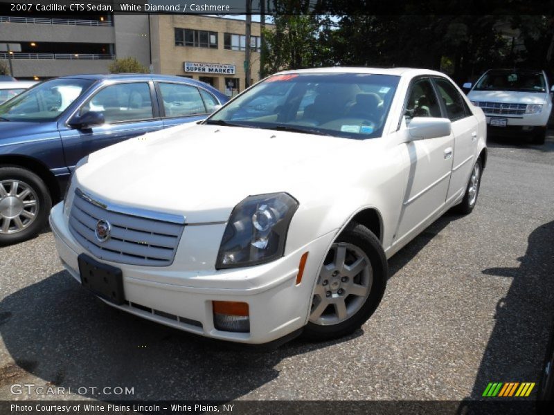 White Diamond / Cashmere 2007 Cadillac CTS Sedan