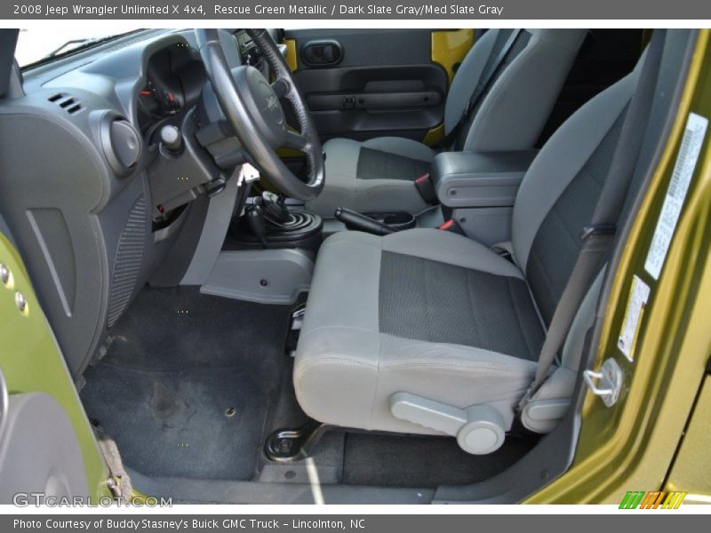 Rescue Green Metallic / Dark Slate Gray/Med Slate Gray 2008 Jeep Wrangler Unlimited X 4x4