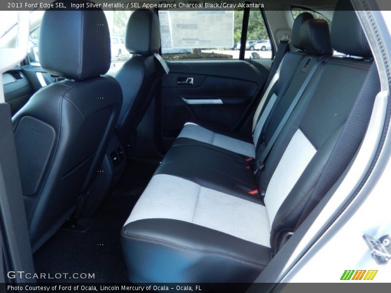 Ingot Silver Metallic / SEL Appearance Charcoal Black/Gray Alcantara 2013 Ford Edge SEL