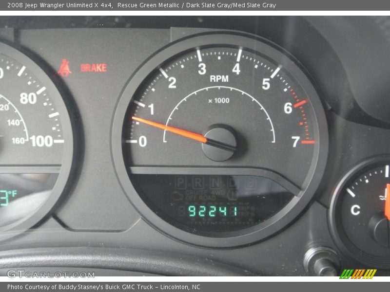 Rescue Green Metallic / Dark Slate Gray/Med Slate Gray 2008 Jeep Wrangler Unlimited X 4x4